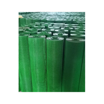 Square iron wire grid net pvc welded wire mesh net light green